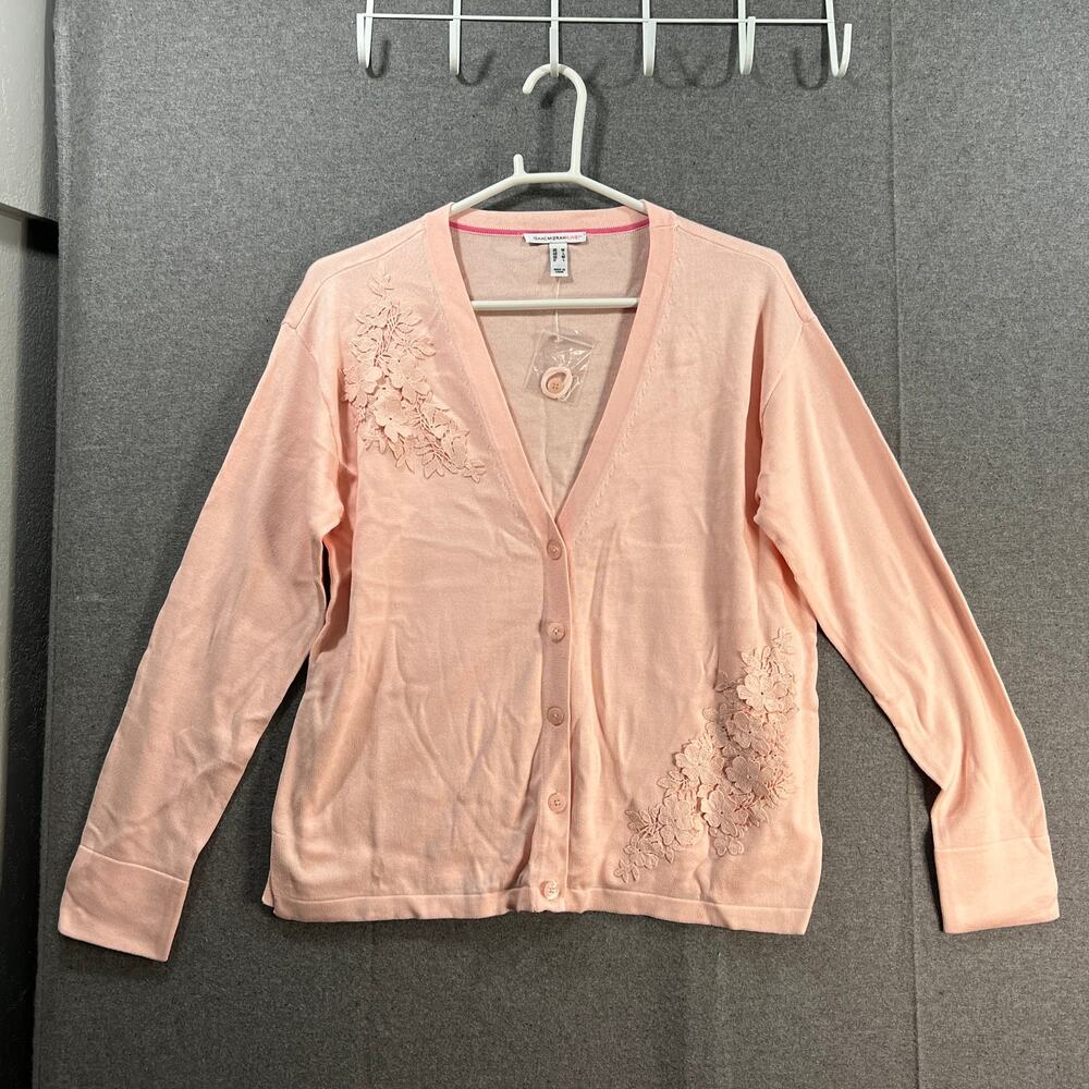 Isaac Mizrani Live! Women's Cardigan Size M Orange Color